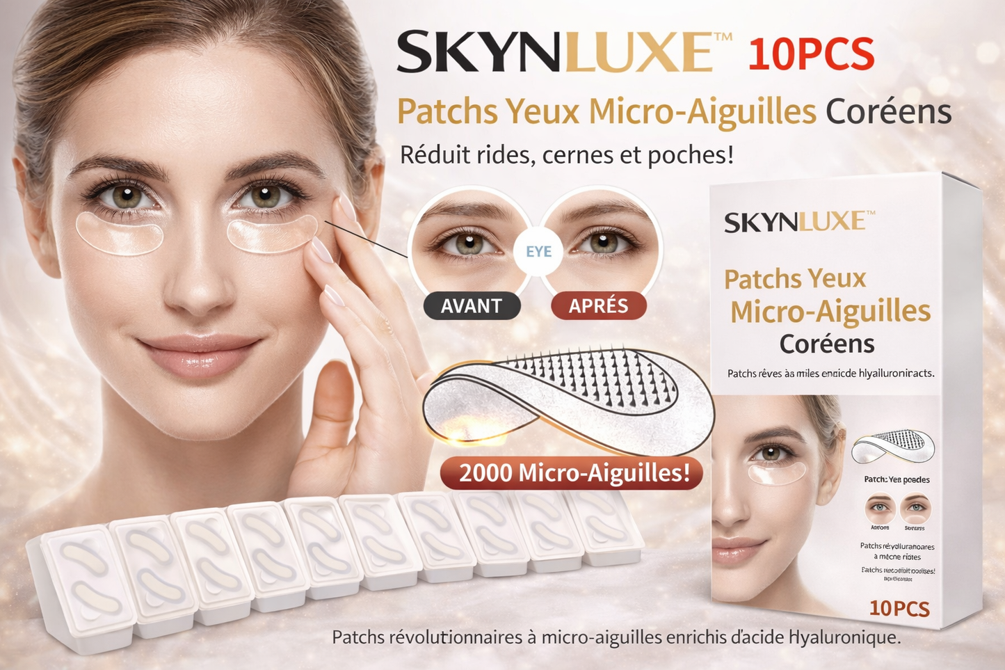 SKYNLUXE™ – Patches Yeux Micro-Aiguilles Coréens